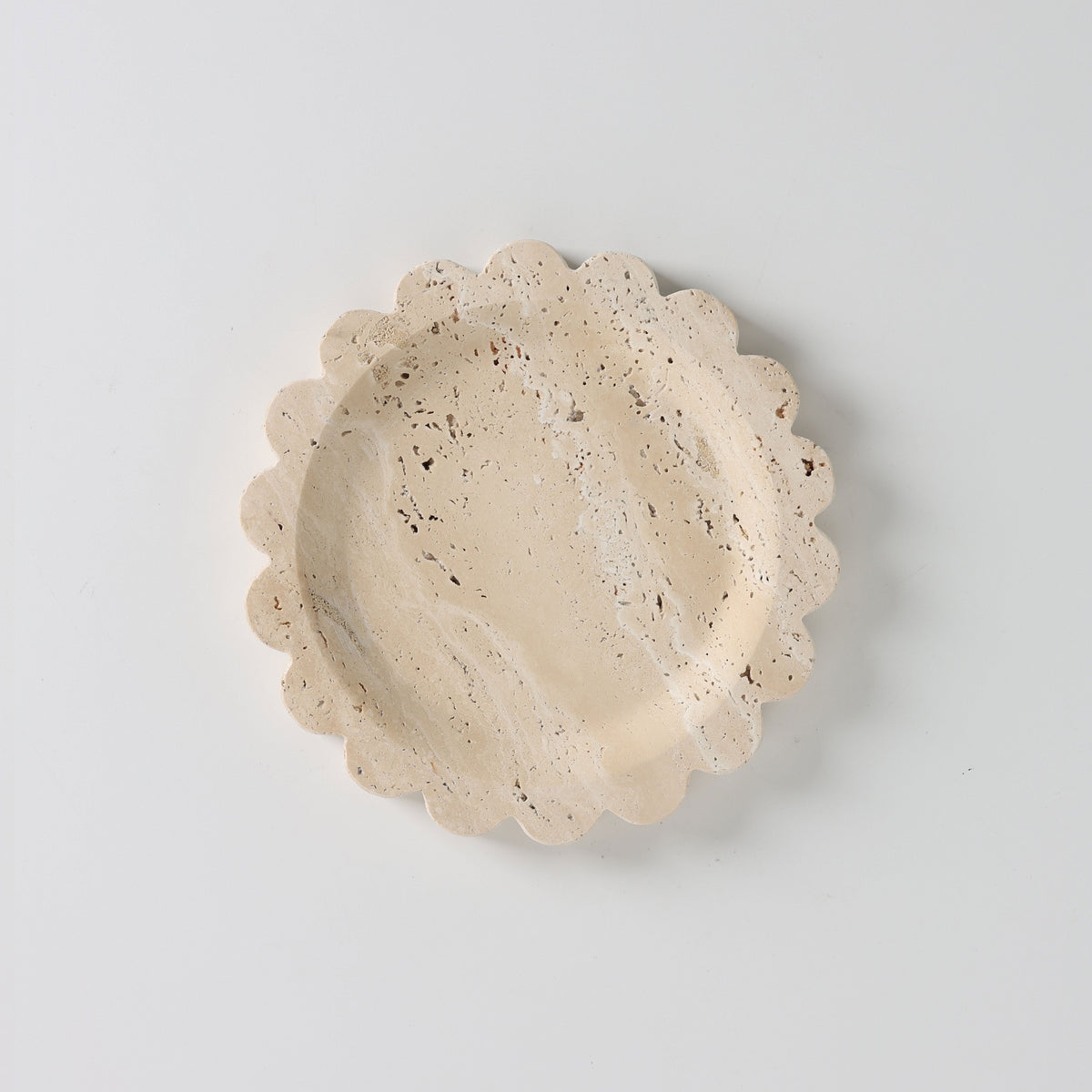 Zion Scalloped Stone Tray