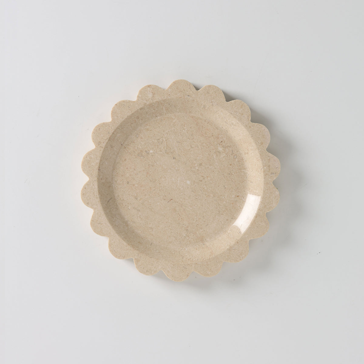 Zion Scalloped Stone Tray