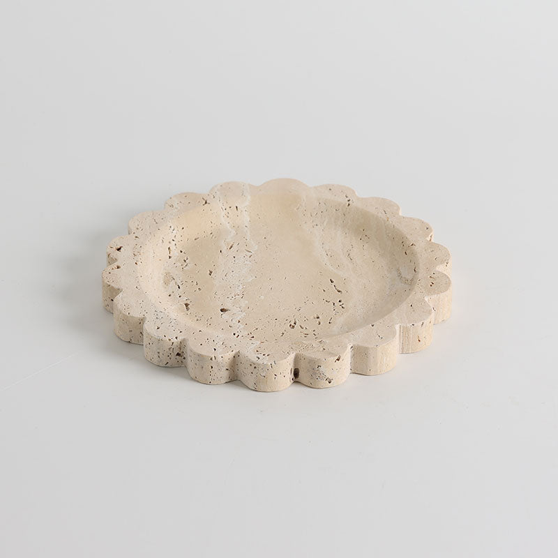 Zion Scalloped Stone Tray