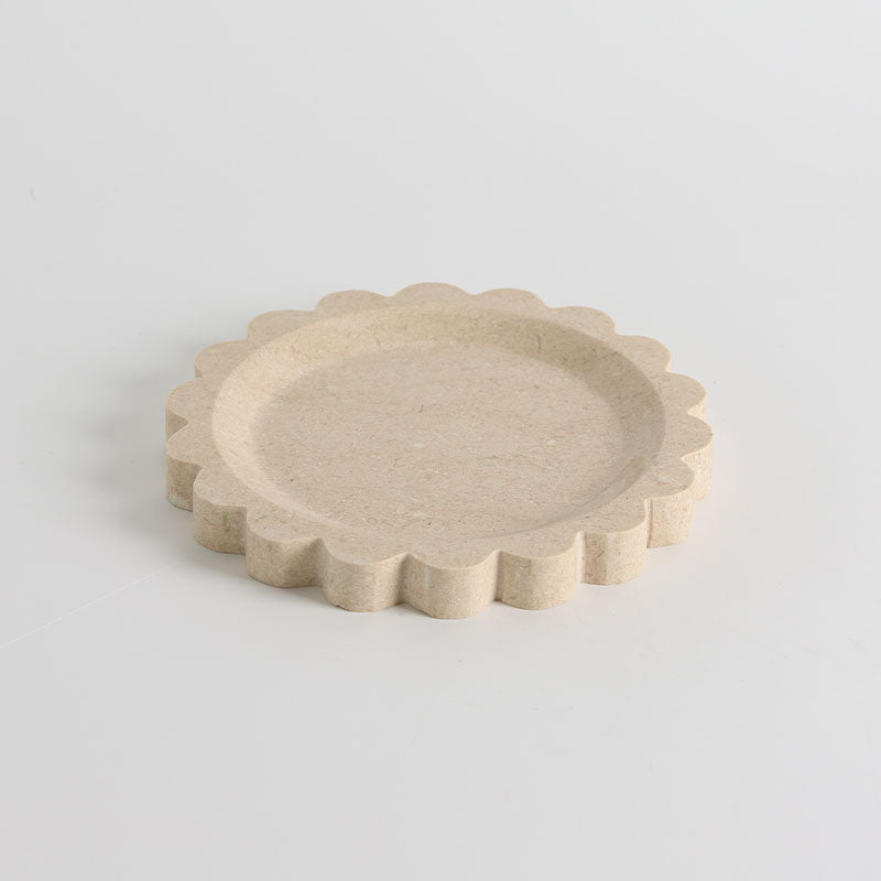 Zion Scalloped Stone Tray