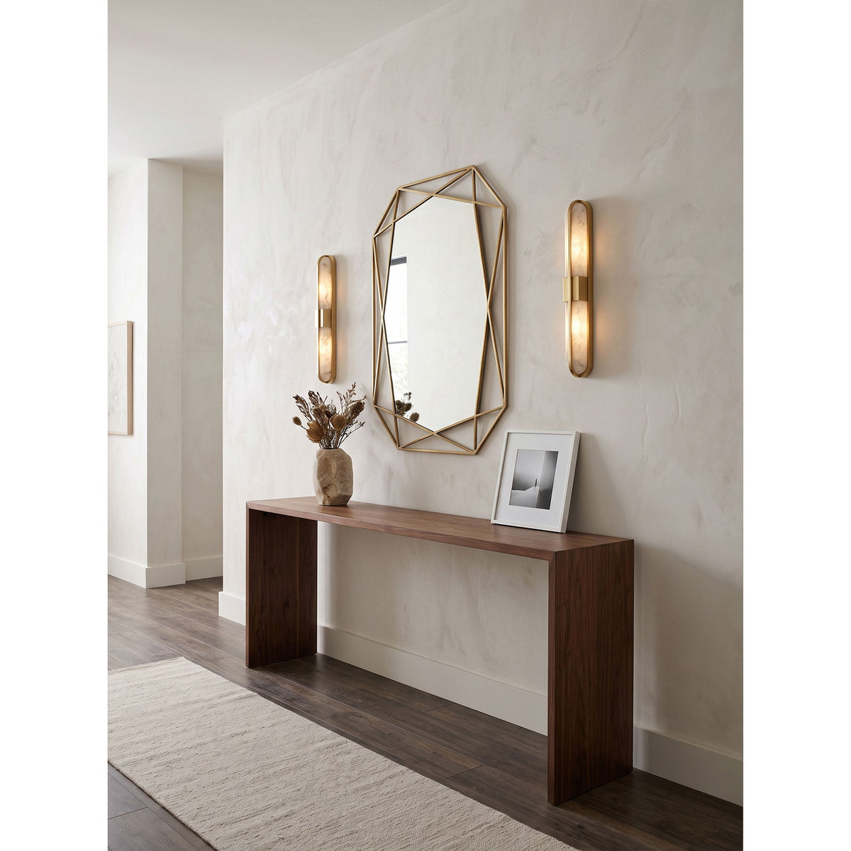 Zundiya Alabaster Wall Sconce