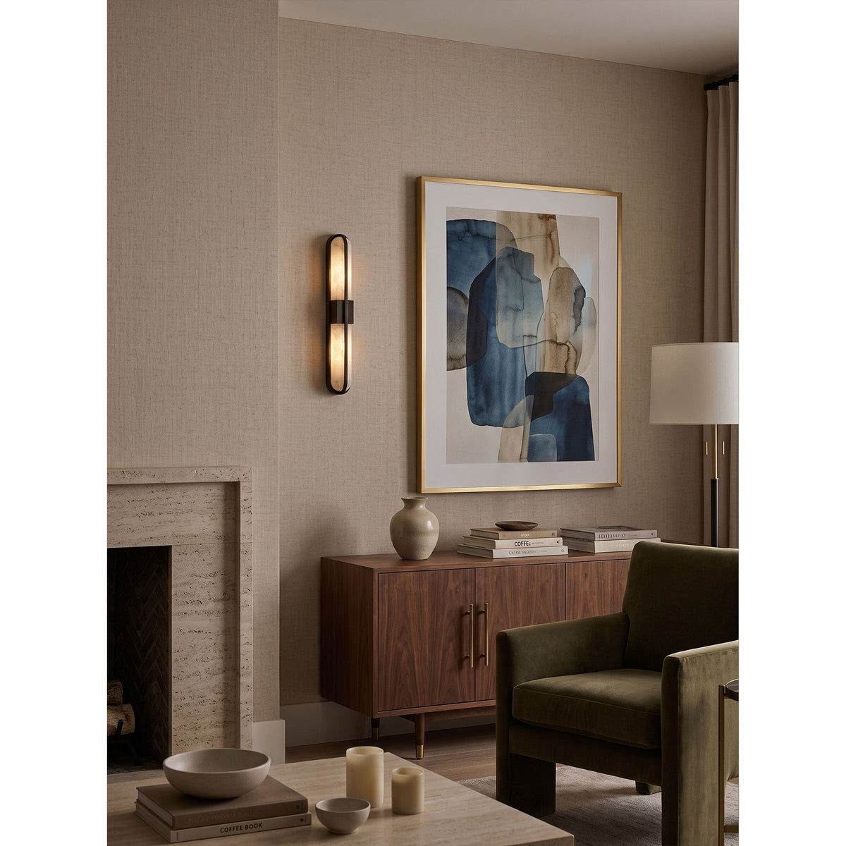 Zundiya Alabaster Wall Sconce