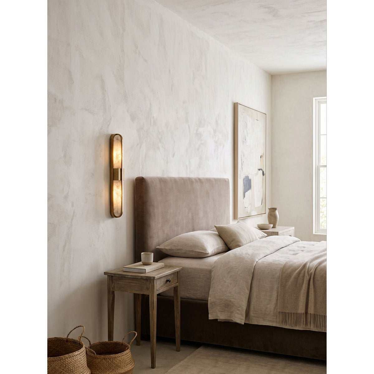 Zundiya Alabaster Wall Sconce