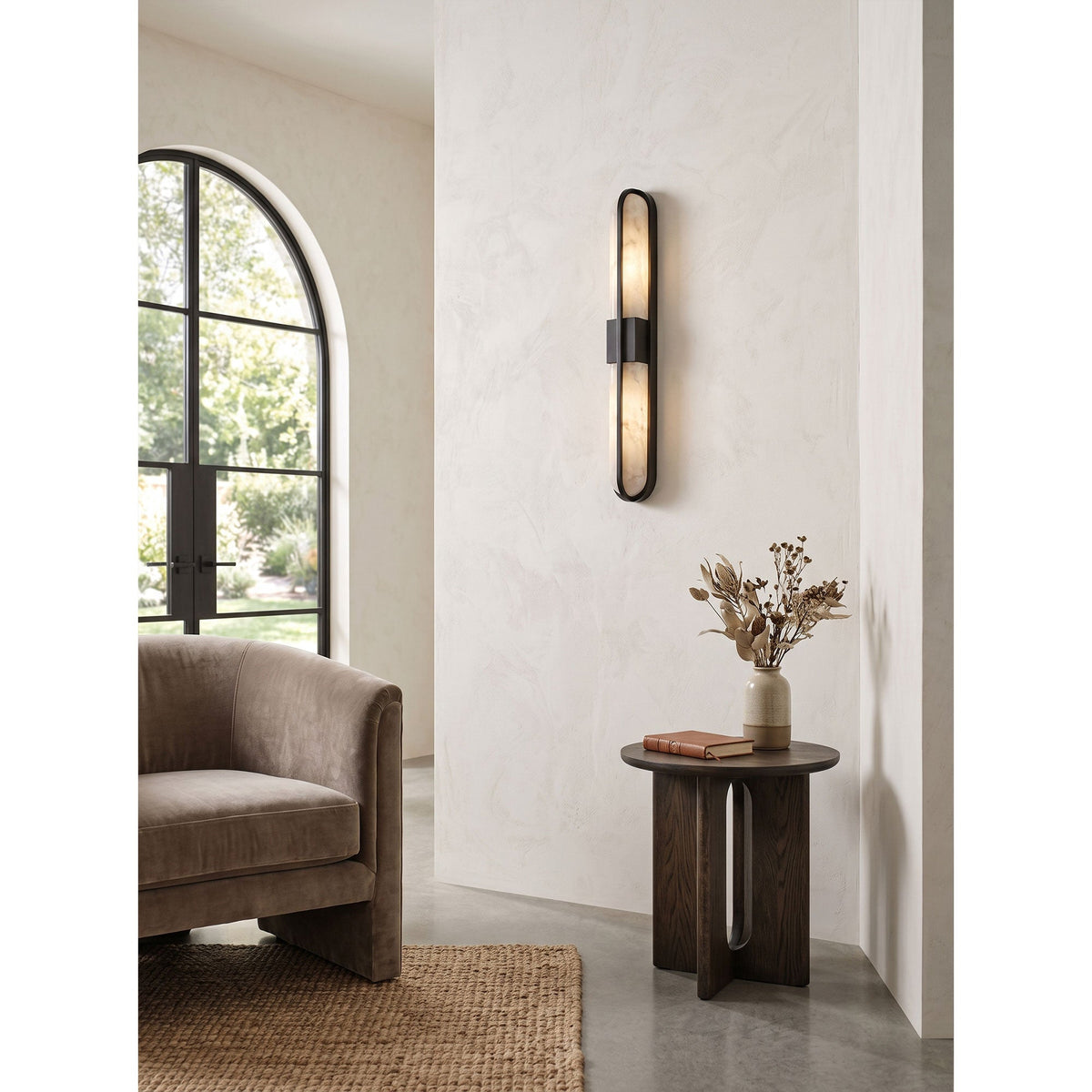 Zundiya Alabaster Wall Sconce