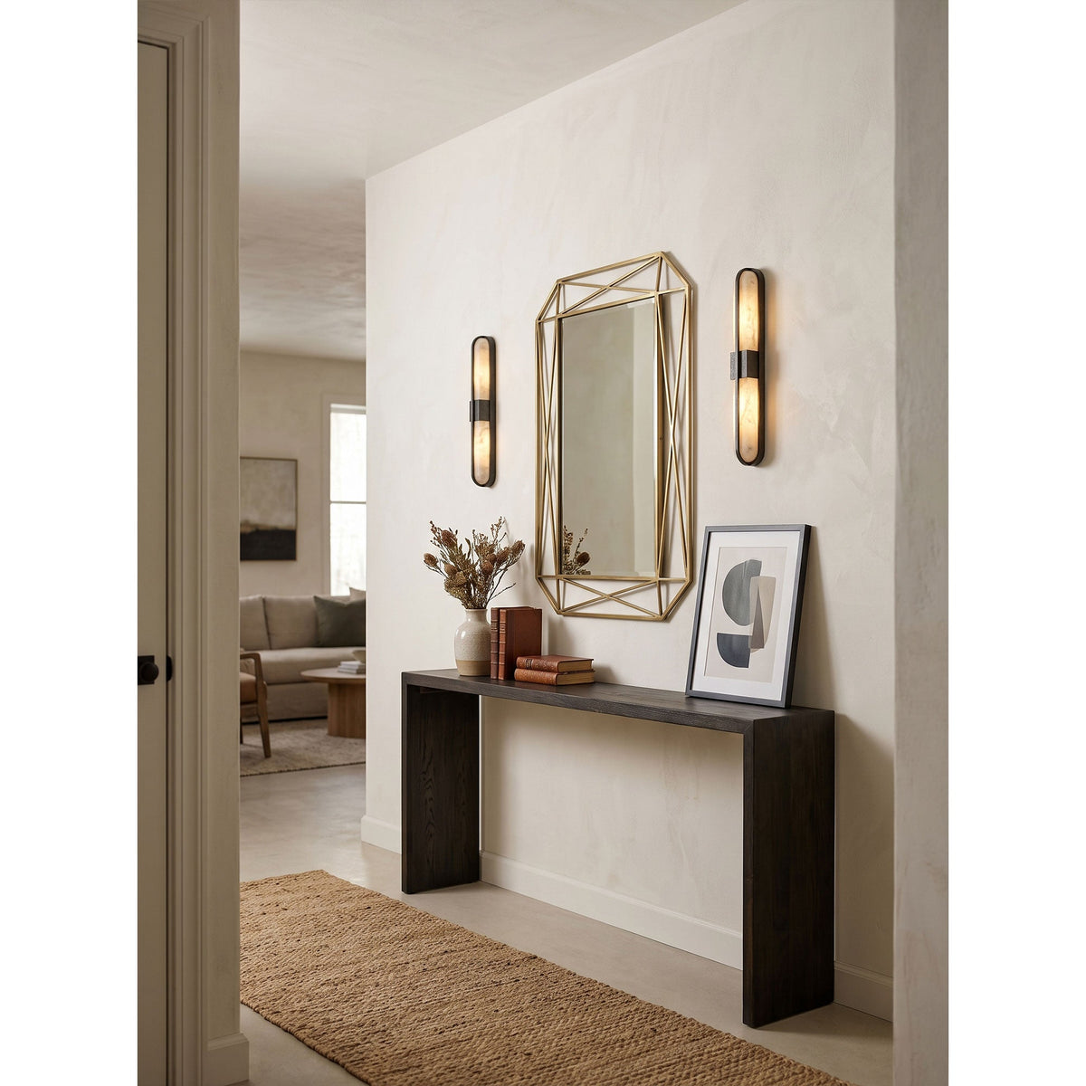 Zundiya Alabaster Wall Sconce