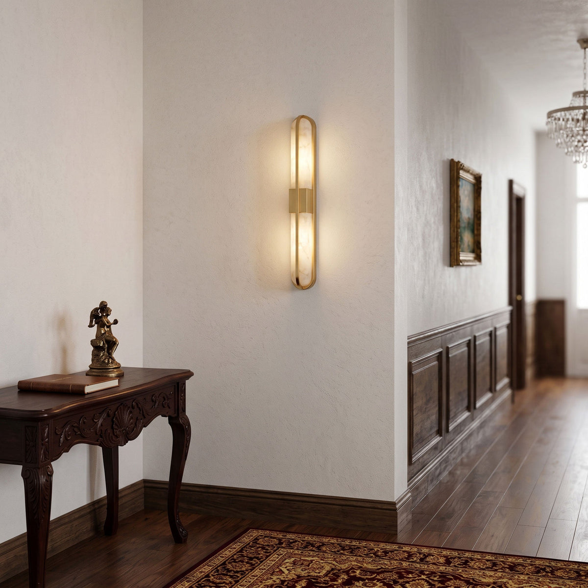 Zundiya Alabaster Wall Sconce