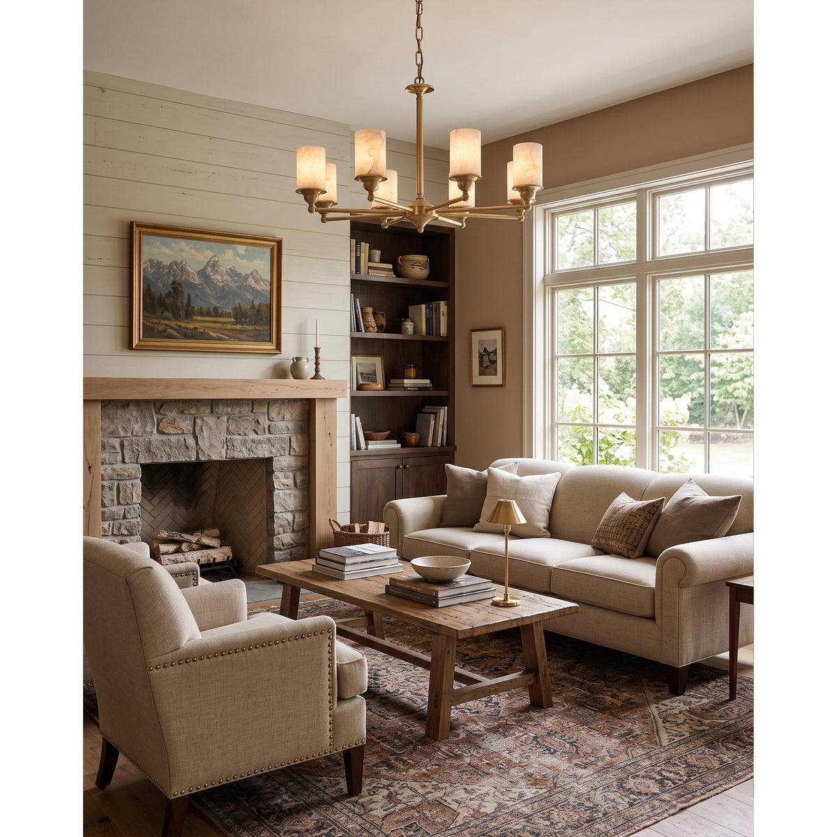 Stratton Alabaster Chandelier