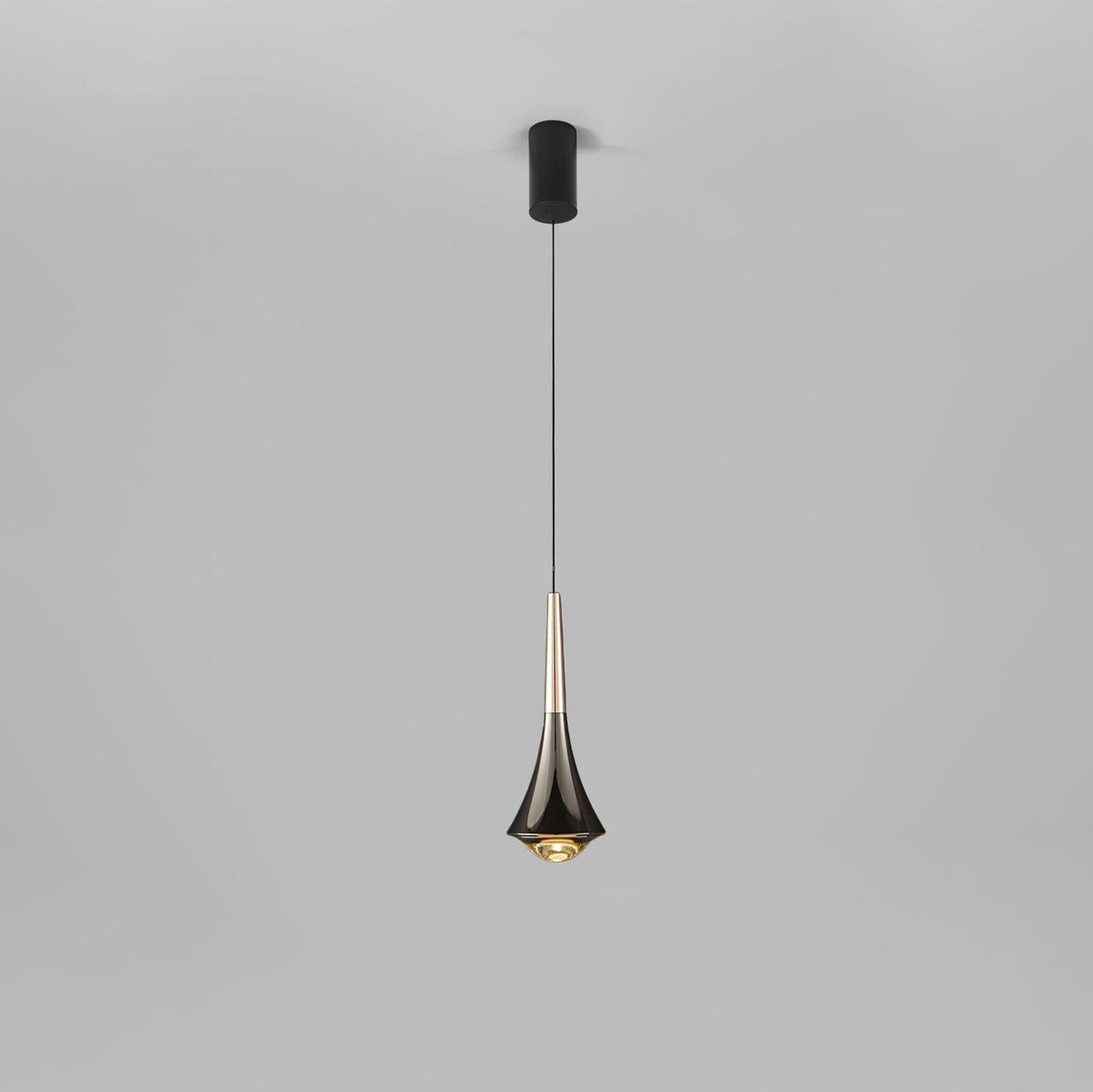 Rain Multi Pendant Light ? 3.7″ x H 11″ / Dia 9.5cm x H 28cm / Chrome & Black / Three-Color Changing Light Pendant light