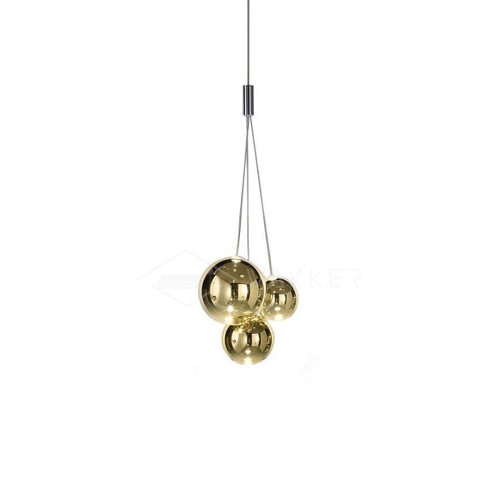 Random Pendant Light ? 11.4″ x W 10.2″ x H 59″ / Dia 29cm x W 26cm x H 150cm / Gold Pendant light