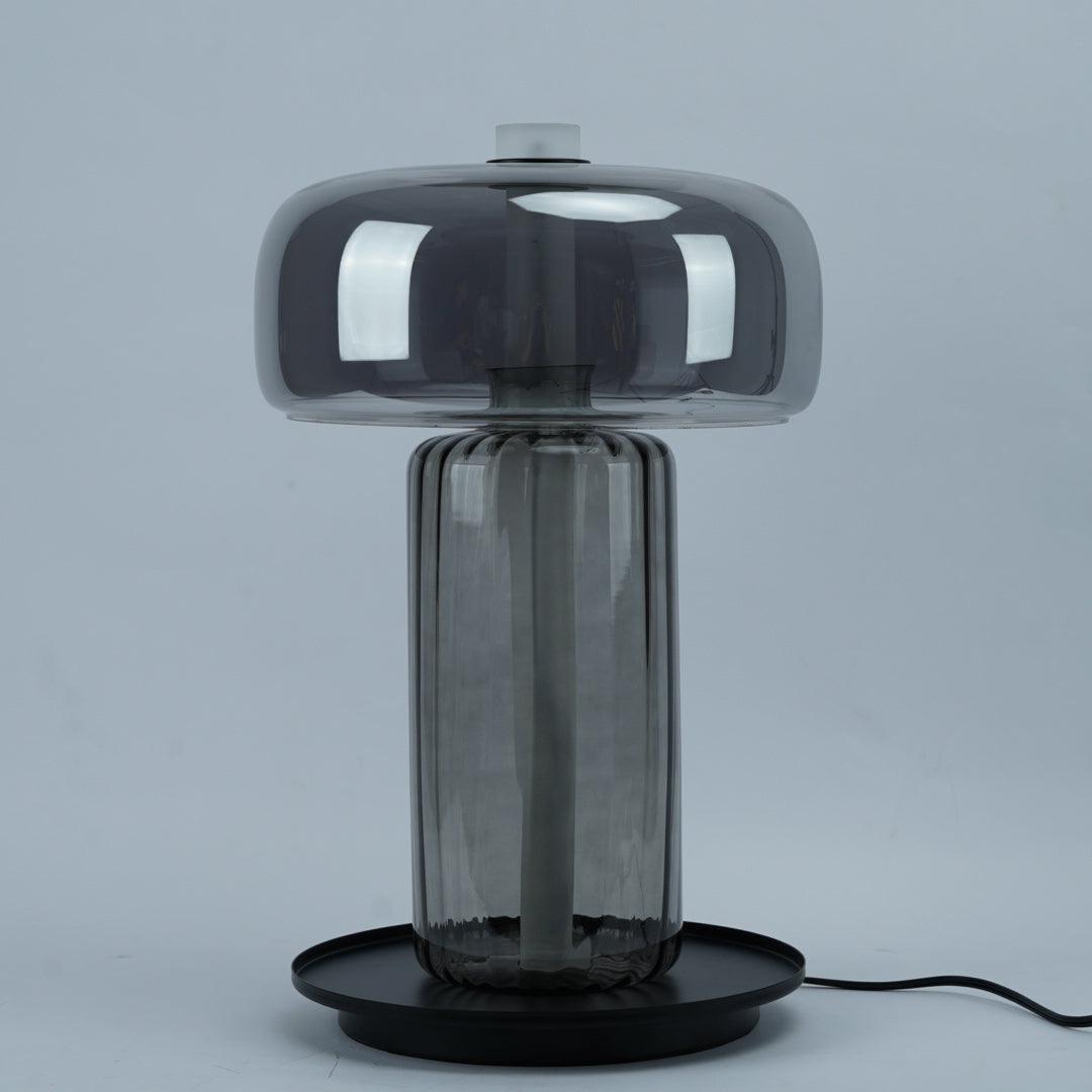 Rapanui Table Lamp ? 13″ x H 18.1″ / Dia 33cm x H 46cm / Smoky gray / US plug Table lamp