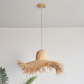 Rattan Straw Hat Pendant Light ? 20.5″ x H 14.2″ / Dia 52cm x H 36cm / Natural rattan Pendant light