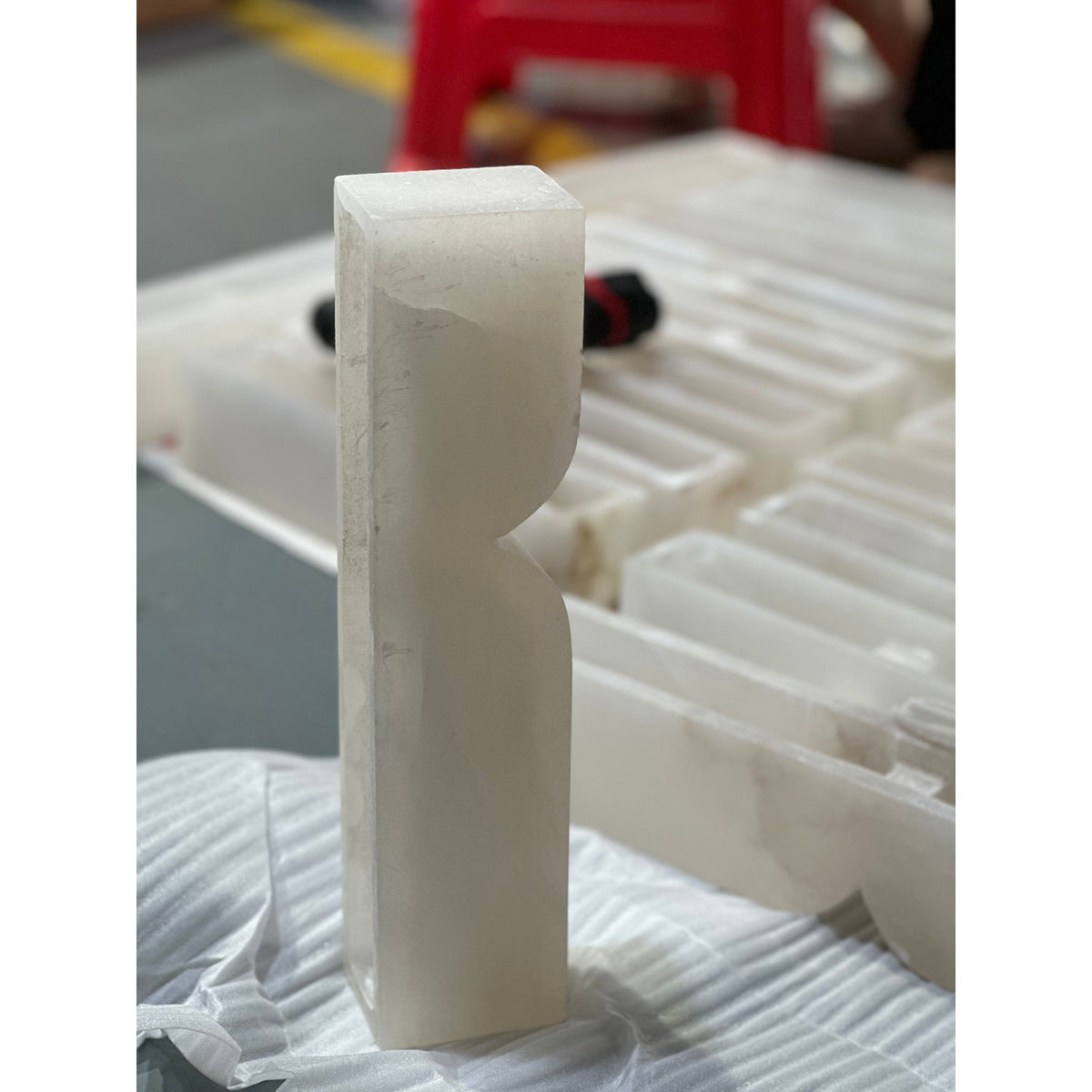 Rectangular Alabaster Wall Lamp