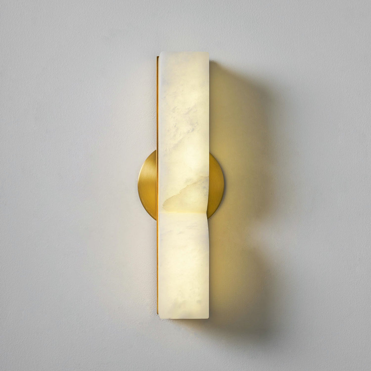 Rectangular Alabaster Wall Lamp