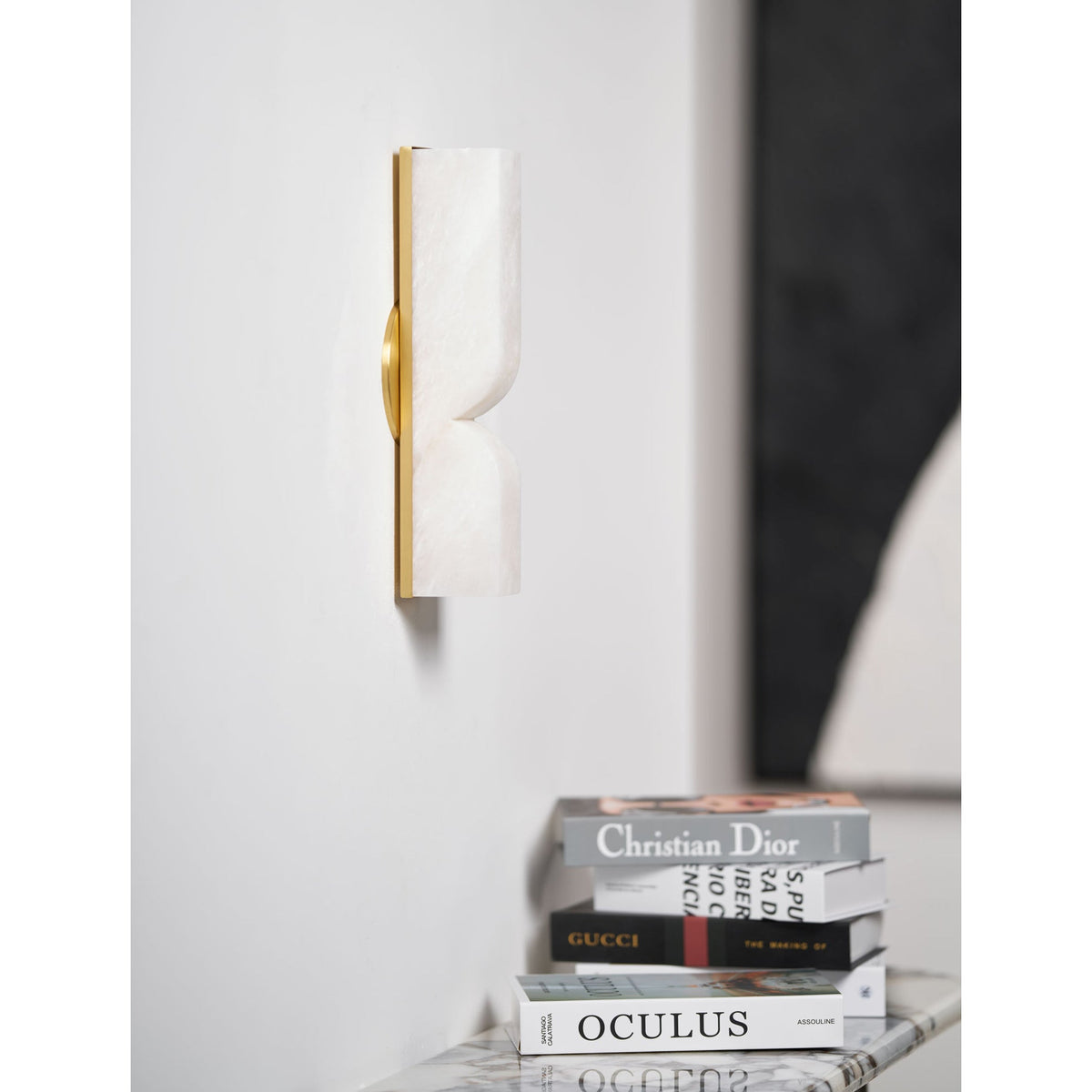 Rectangular Alabaster Wall Lamp