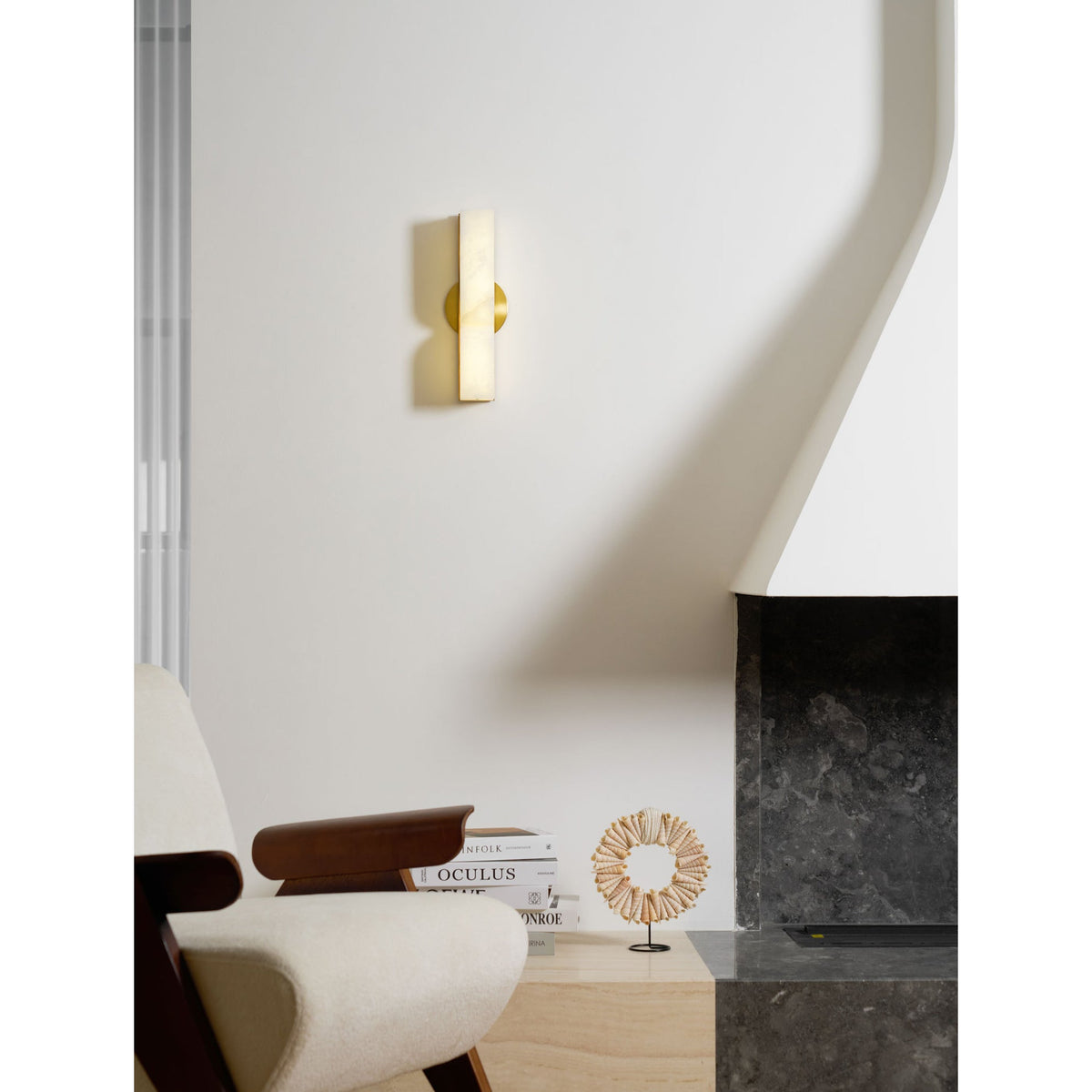 Rectangular Alabaster Wall Lamp