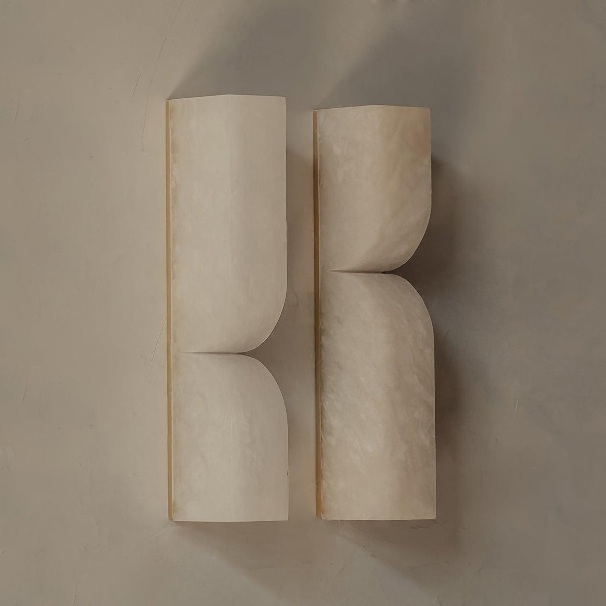 Rectangular Alabaster Wall Lamp