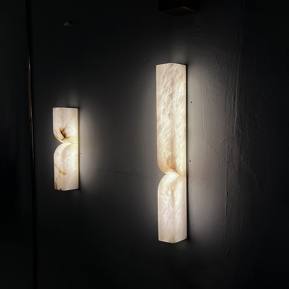 Rectangular Alabaster Wall Lamp