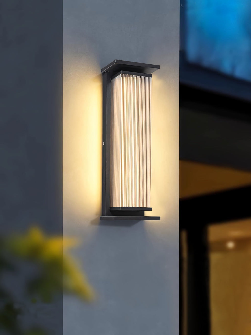 Rectangular Box Solar Outdoor Wall Lamp Outdoor Lighting