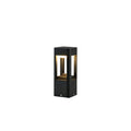 Rectangular Column Garden Outdoor Light ? 3.9″ x H 11.8″ / Dia 10cm x H 30cm / Black / Warm Light Table lamp