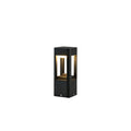 Rectangular Column Garden Light ? 3.9″ x H 11.8″ / Dia 10cm x H 30cm / Black / Warm Light Table lamp