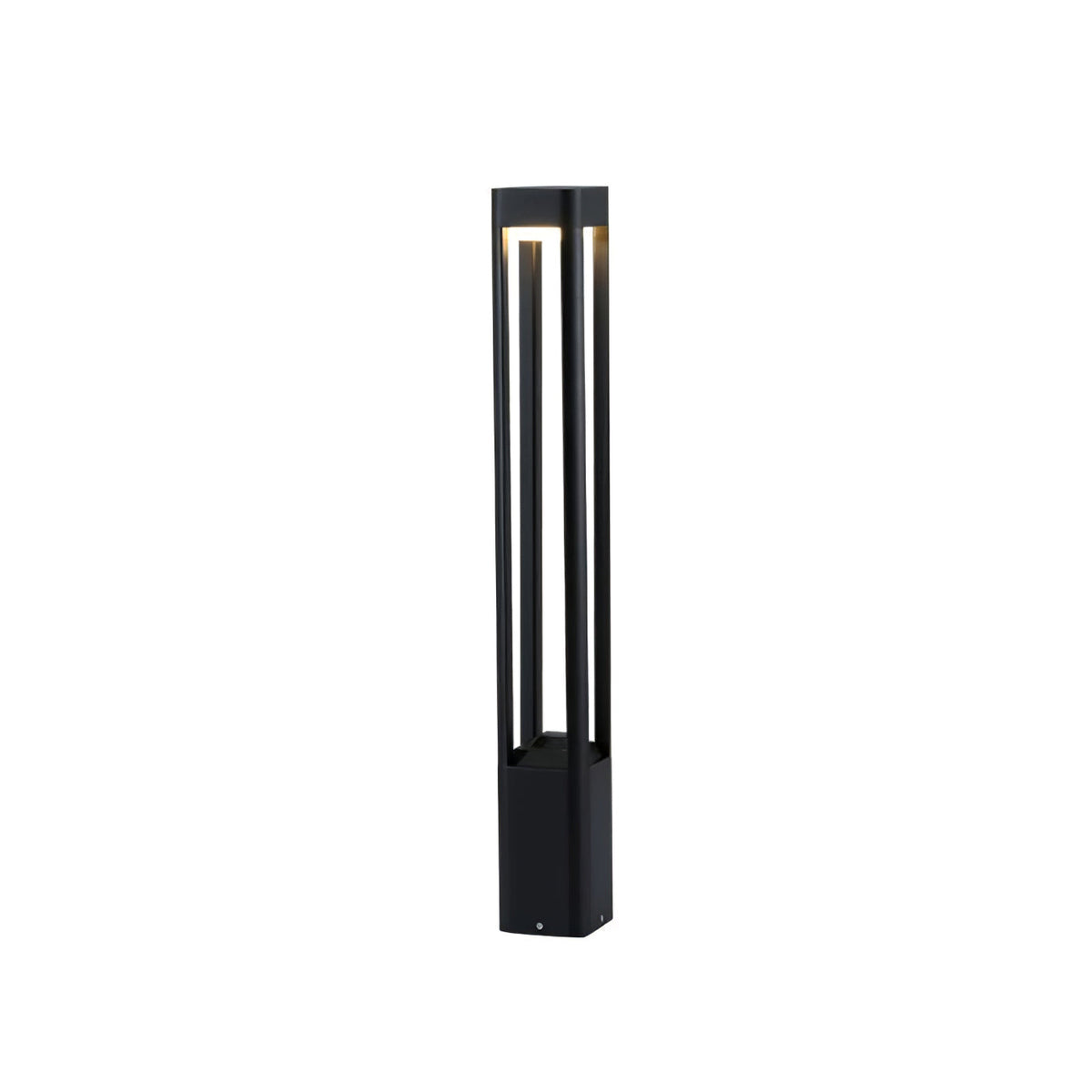 Rectangular Column Garden Light ? 3.9″ x H 35.4″ / Dia 10cm x H 90cm / Black / Warm Light Table lamp