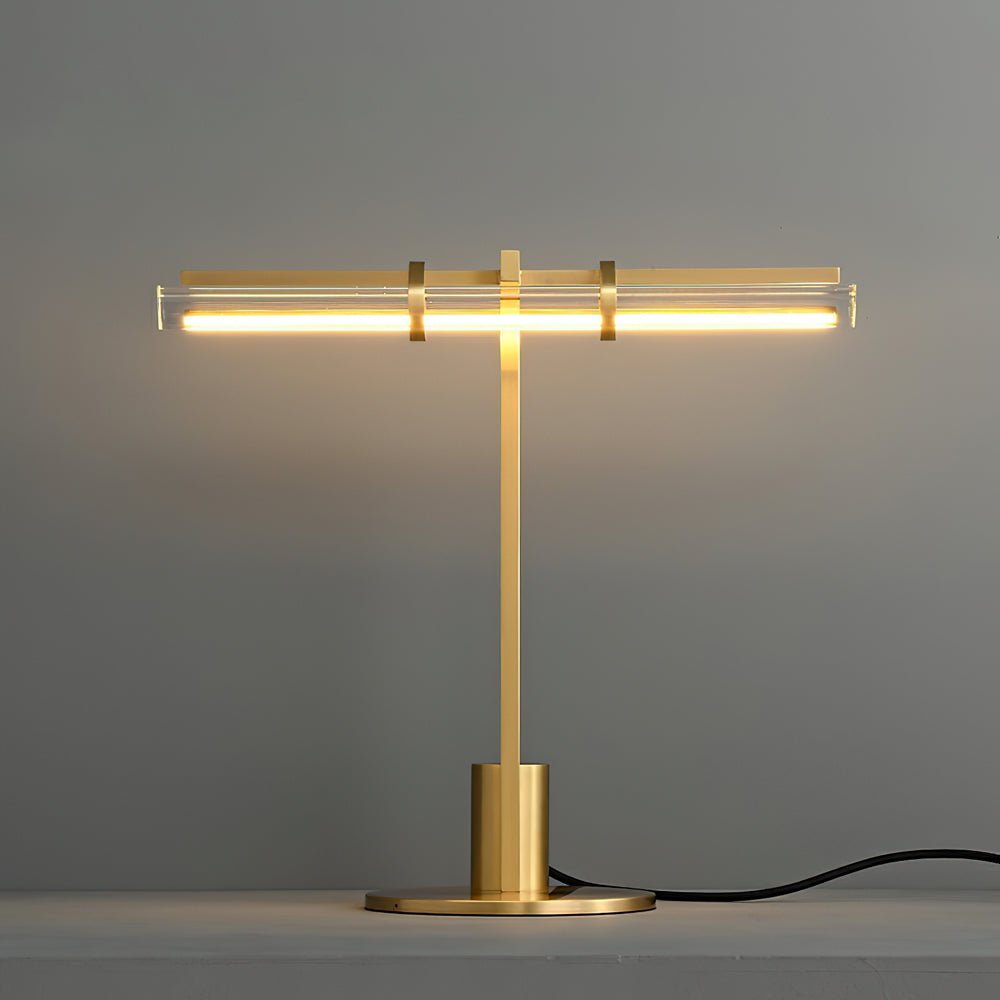 Reed Table Lamp ? 16.9″ x H 15.7″ / Dia 43cm x H 40cm / Brass & Warm Light / US Plug Table lamp
