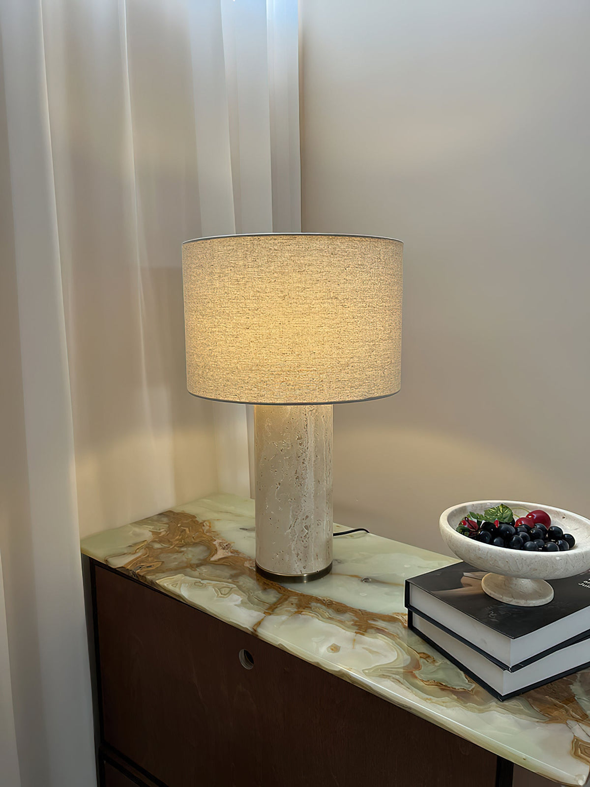 Remi Stone Table Lamp