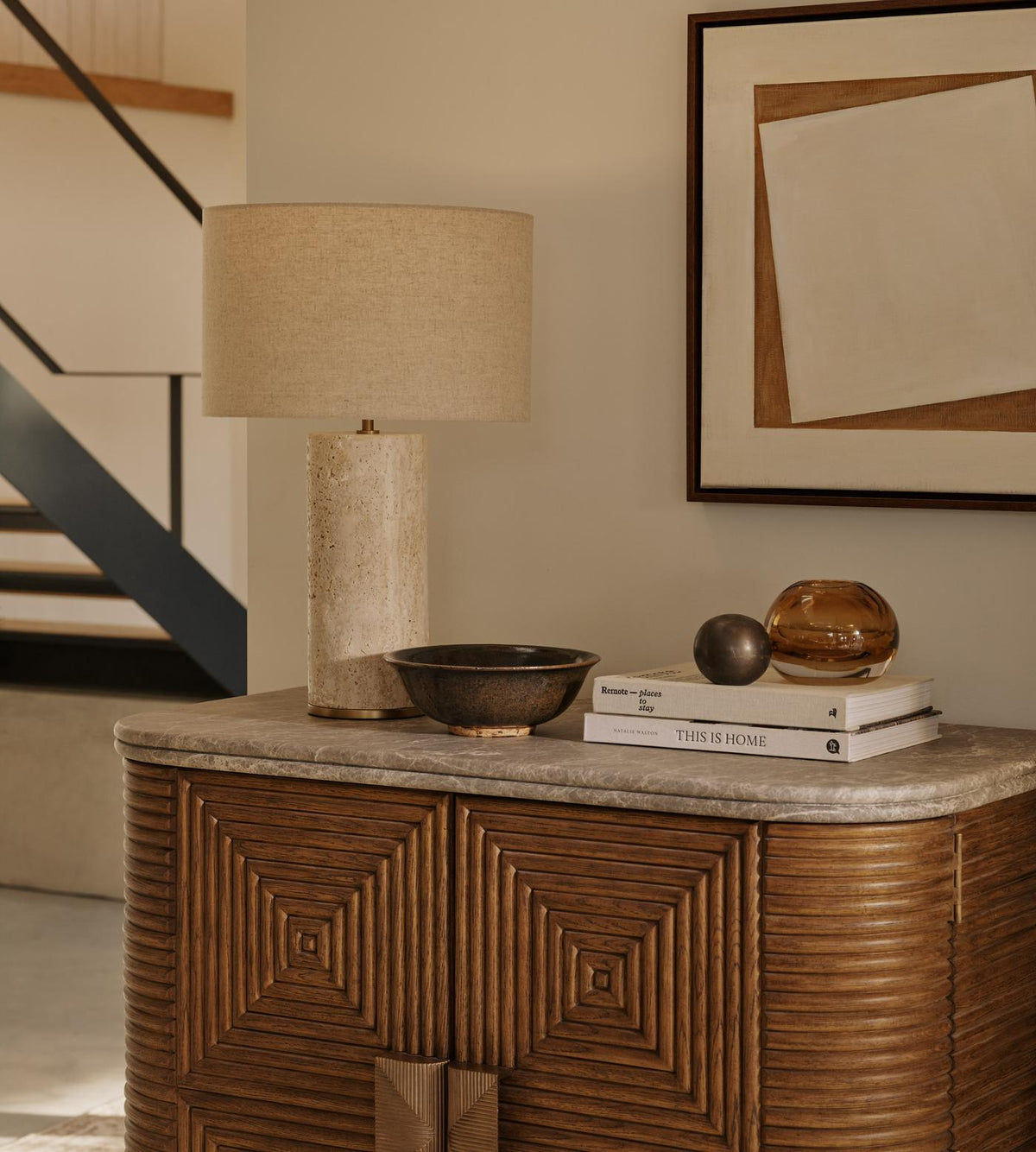 Remi Stone Table Lamp