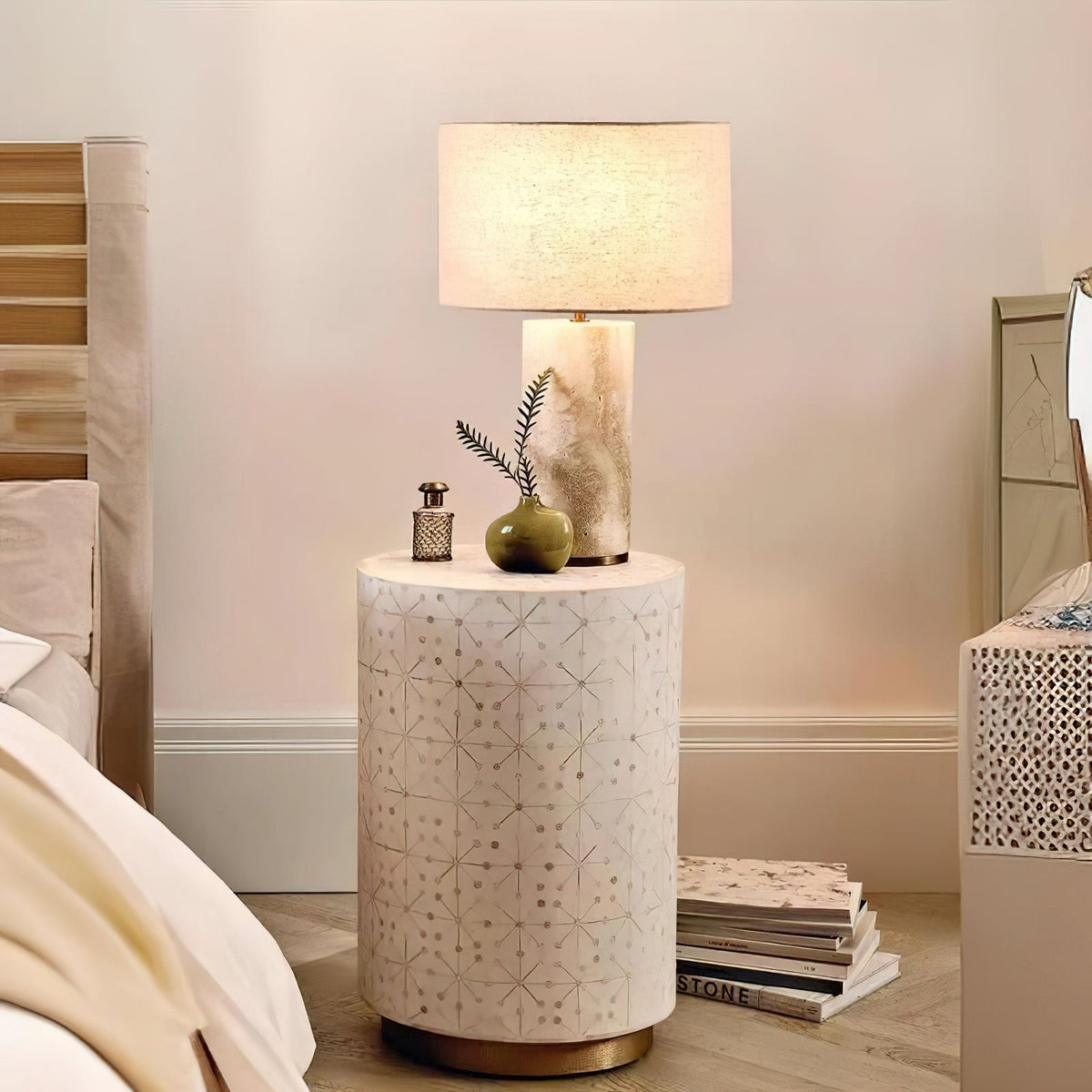 Remi Stone Table Lamp