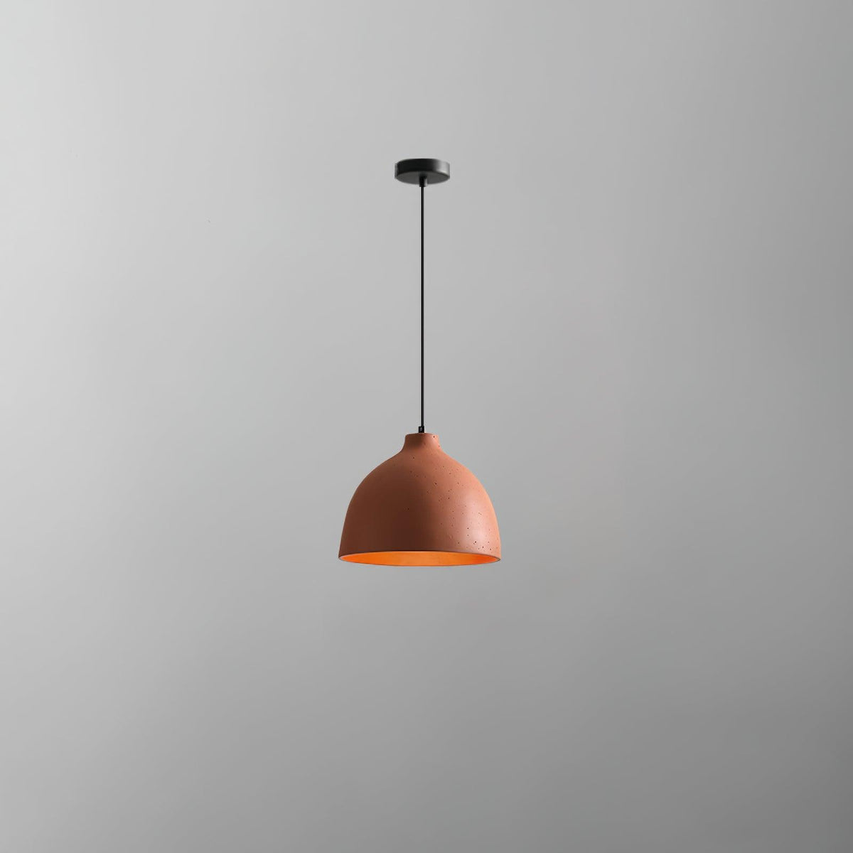 Resin Bowl Pendant Lamp ? 6.7 x H 59″ / Dia 17cm x H 150cm / Orange Pendant light