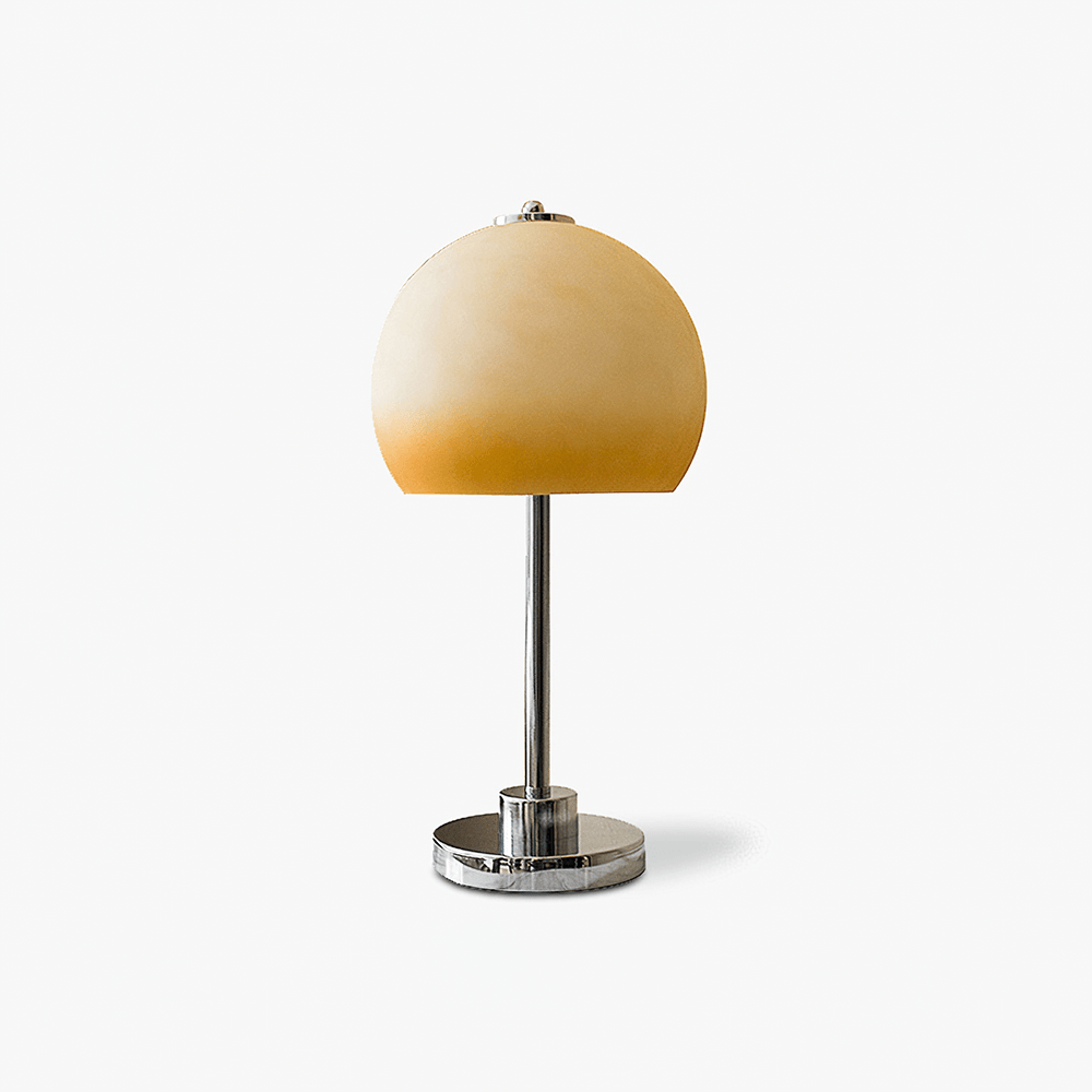 Retro Mushroom Table Lamp ∅ 9.8″ x H 19.7″ / Dia 25cm x H 50cm / Beige and Orange / US plug Table lamp