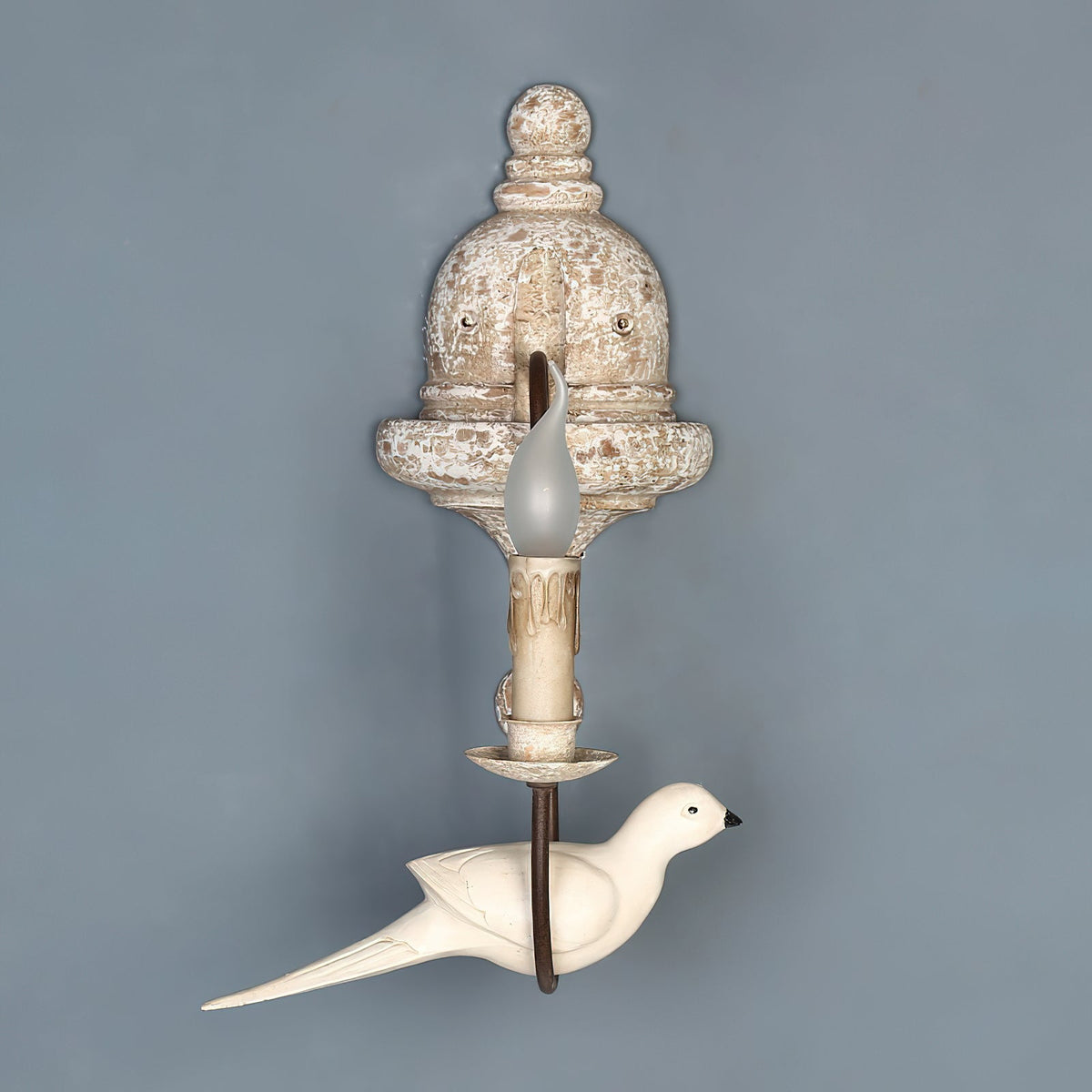 Retro Wooden Bird Wall Lamp