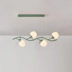 Ricko Simi Chandelier Model A 4 Heads L ? 39.3″ x H 47.2″ / Green Chandelier