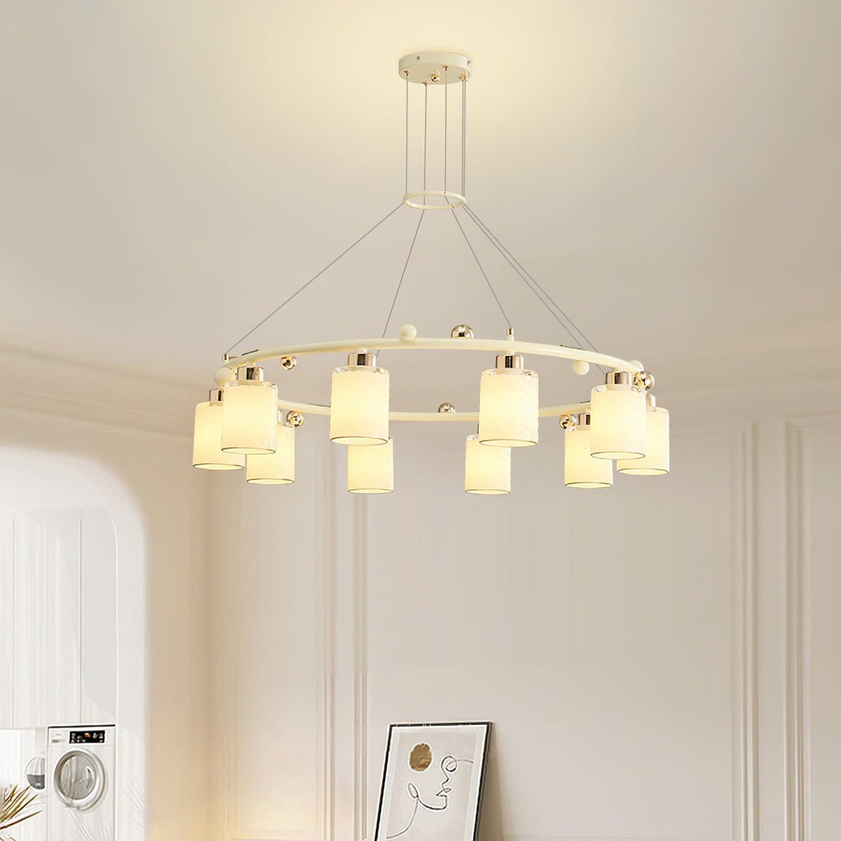 Ring Glass Cup Chandelier Chandelier