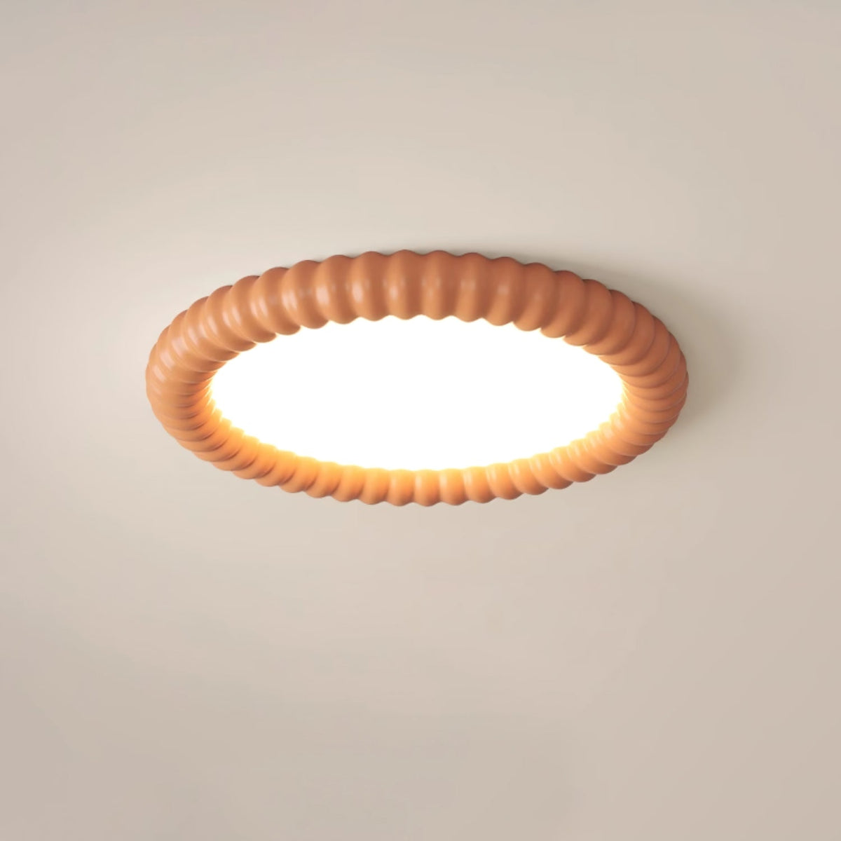 Ripple Halo Ceiling Light ? 19.7″ x H 2.8″ / Orange / Warm Light Ceiling lamp
