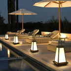 Roam Lantern Garden Outdoor Lamp ? 9.8″ x H 19.7″ / Dia 25cm x H 50cm / Black & White / Warm Light Table lamp