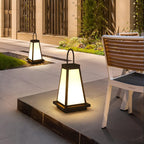 Roam Lantern Garden Outdoor Lamp ? 9.8″ x H 19.7″ / Dia 25cm x H 50cm / Black & White / Warm Light Table lamp
