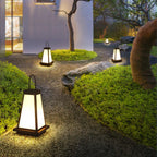 Roam Lantern Garden Outdoor Lamp ? 9.8″ x H 19.7″ / Dia 25cm x H 50cm / Black & White / Warm Light Table lamp