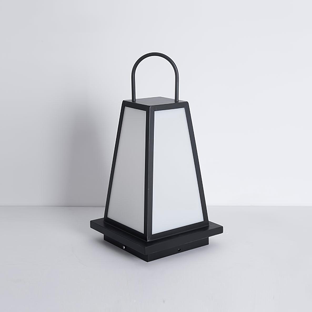 Roam Lantern Garden Lamp ∅ 9.8″ x H 19.7″ / Dia 25cm x H 50cm / Black + White / Warm Light Table lamp