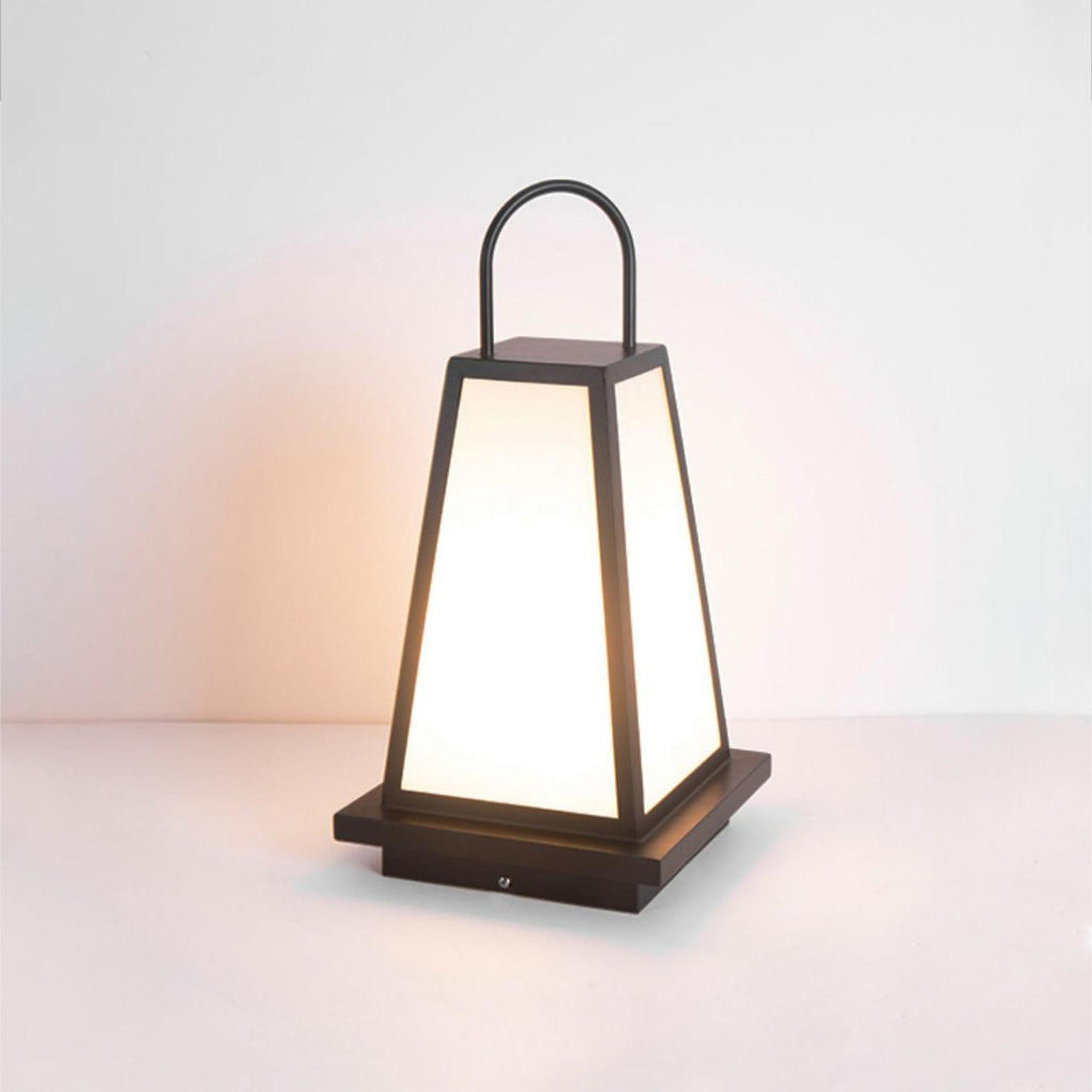 Roam Lantern Garden Outdoor Lamp ? 9.8″ x H 19.7″ / Dia 25cm x H 50cm / Black & White / Warm Light Table lamp