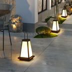Roam Lantern Garden Outdoor Lamp ? 9.8″ x H 19.7″ / Dia 25cm x H 50cm / Black & White / Warm Light Table lamp