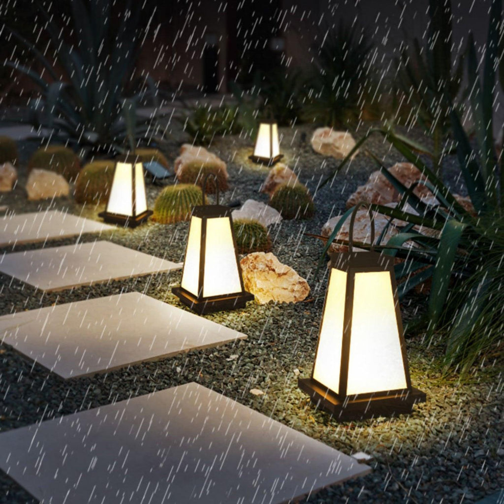 Roam Lantern Garden Outdoor Lamp ? 9.8″ x H 19.7″ / Dia 25cm x H 50cm / Black & White / Warm Light Table lamp