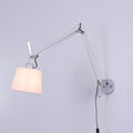 Rocker Modern Design Wall Lamp ? 7.9″ x H 9.4″ / Dia 20cm x H 24cm / Fog Silver Color & White / US Plug Wall lamp