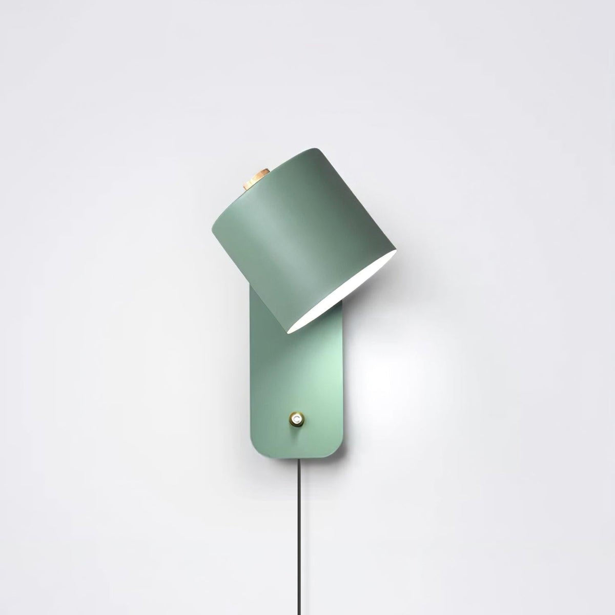 Rotatable Cylinder Plug-in Wall Lamp ? 5.1″ x H 11.8″ / Dia 13cm x H 30cm / Green / US Plug 1001 Wall lamp