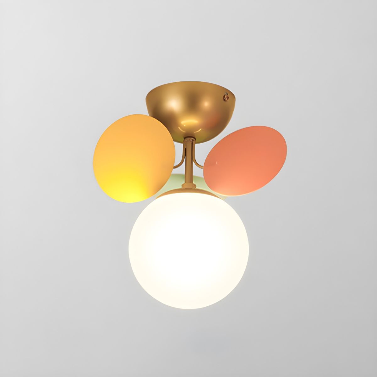 Round Macaron Ceiling Lamp 1 head ? 10″ x H 9.1″ / Colorful Ceiling lamp
