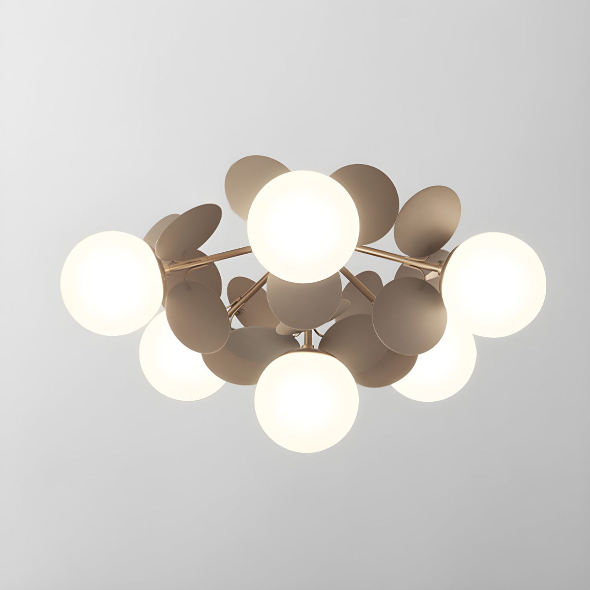 Round Macaron Ceiling Lamp 6 heads ? 21.7″ x H 12.6″ / Grey Ceiling lamp