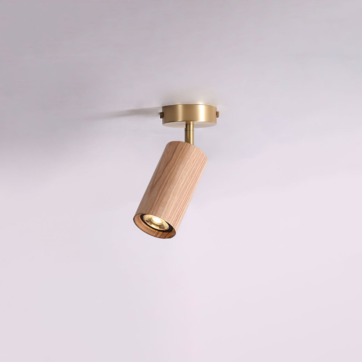 Rowan Ceiling Light 1 head: ? 3.1″ x H 8.7″ / Wood color & Gold / Warm Light 1001 Ceiling lamp