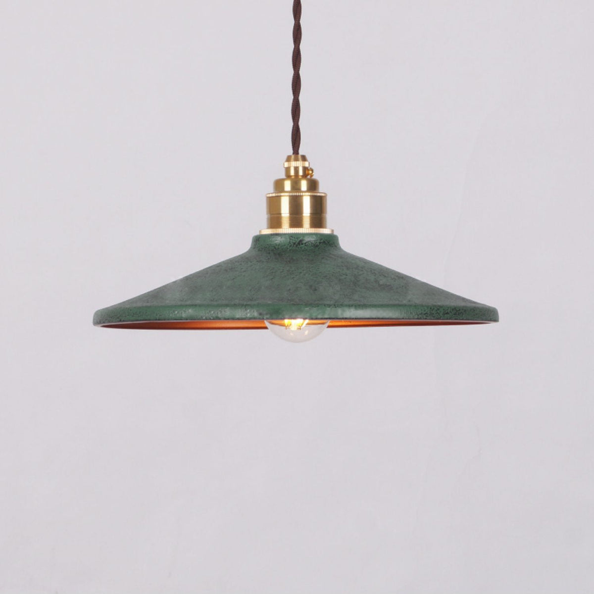 Rustic Saucer Shade Pendant Light