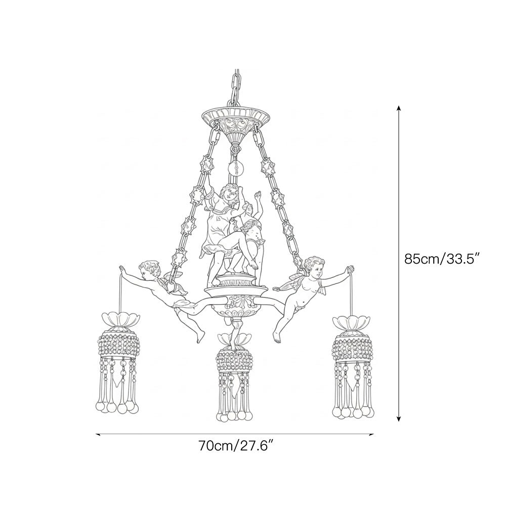 Ruth Brass Chandelier