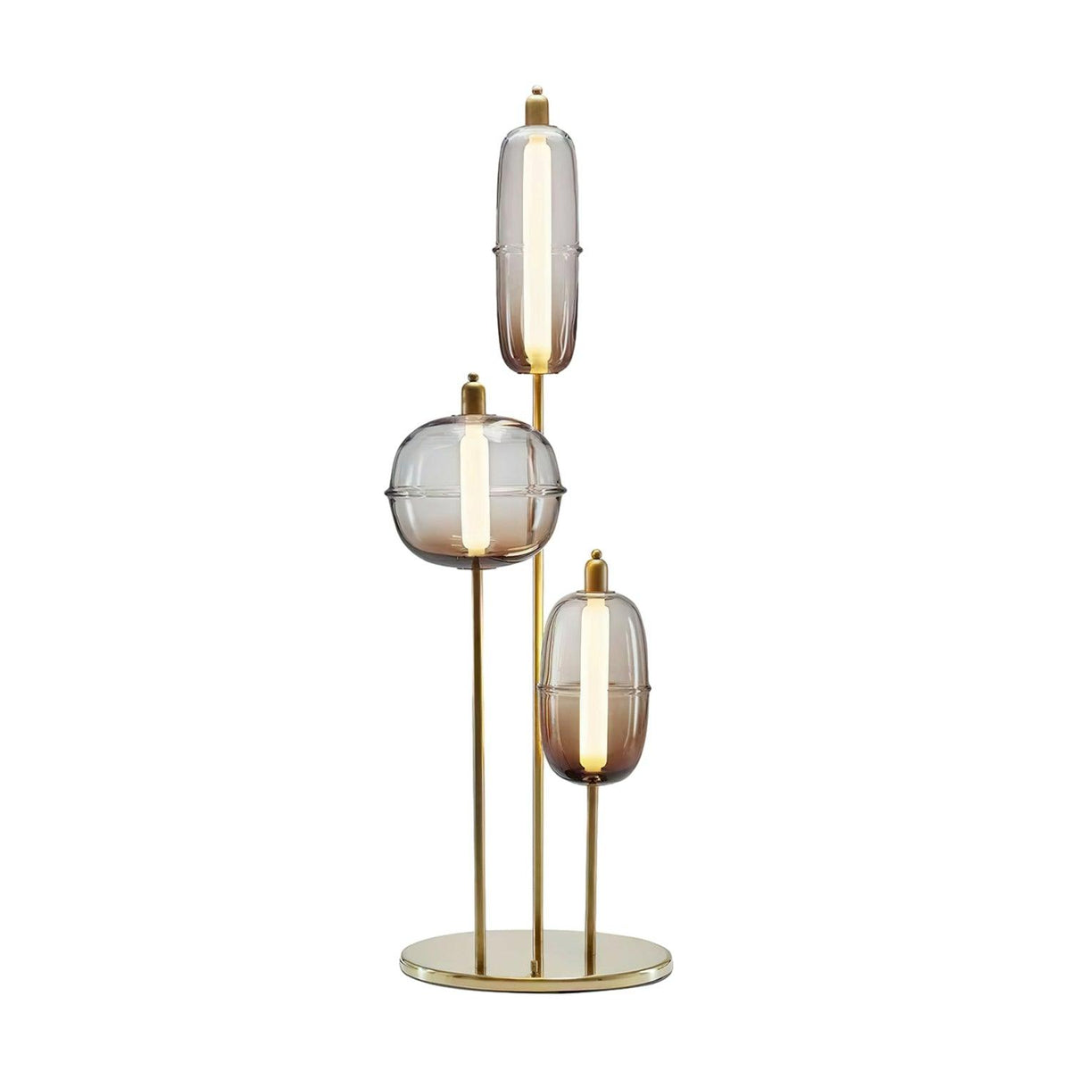 Sanfu Floor Lamp ∅ 17.7″ x H 68″ / Dia 45cm x H 173cm / Smoke gray / US Plug Floor lamp